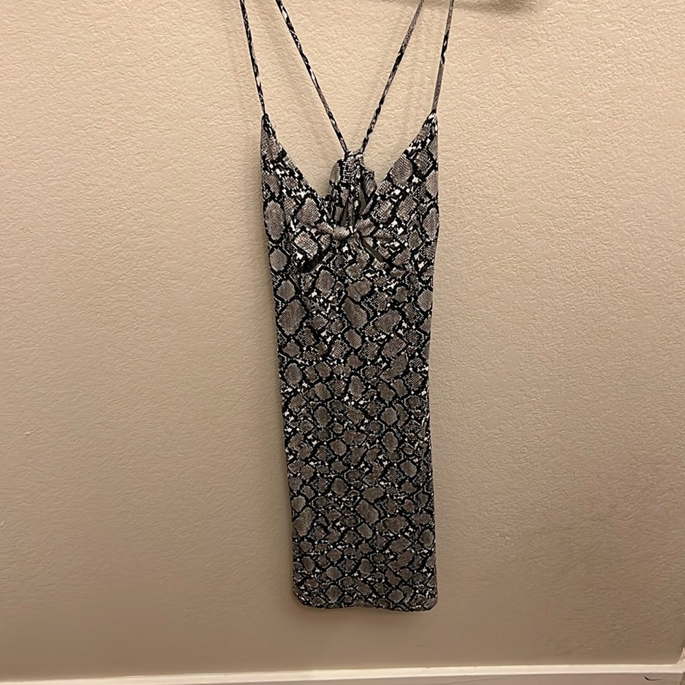 Snake print dress in size Small